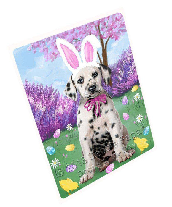 Dalmatian Dog Easter Holiday Tempered Cutting Board C51282