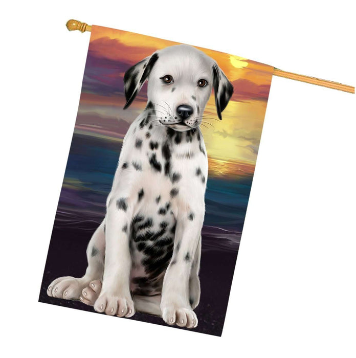 Dalmatian Dog House Flag FLG48496