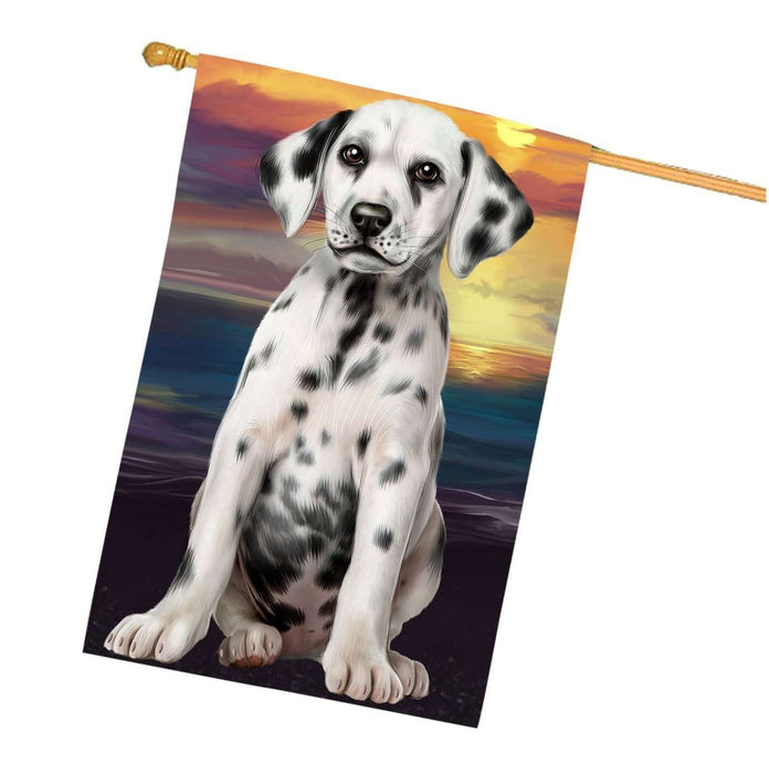 Dalmatian Dog House Flag FLG48497