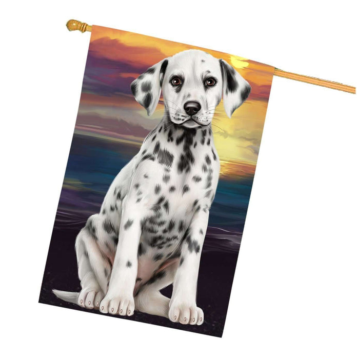 Dalmatian Dog House Flag FLG48498