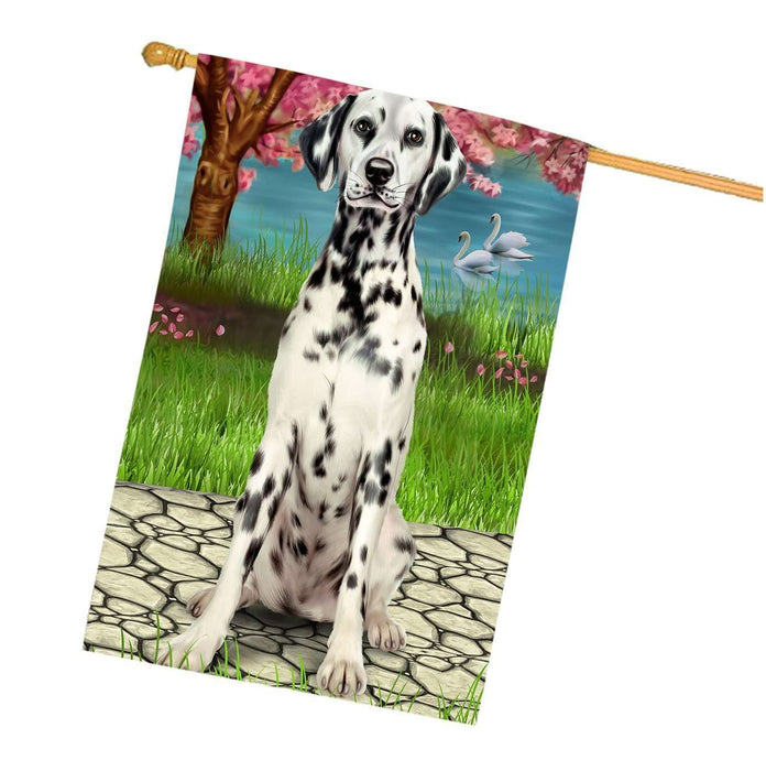 Dalmatian Dog House Flag FLG48500