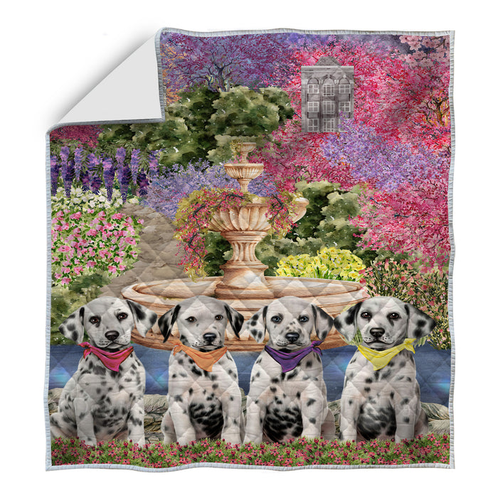 Dalmatian Quilt: Explore a Variety of Bedding Designs, Custom, Personalized, Bedspread Coverlet Quilted, Gift for Dog and Pet Lovers