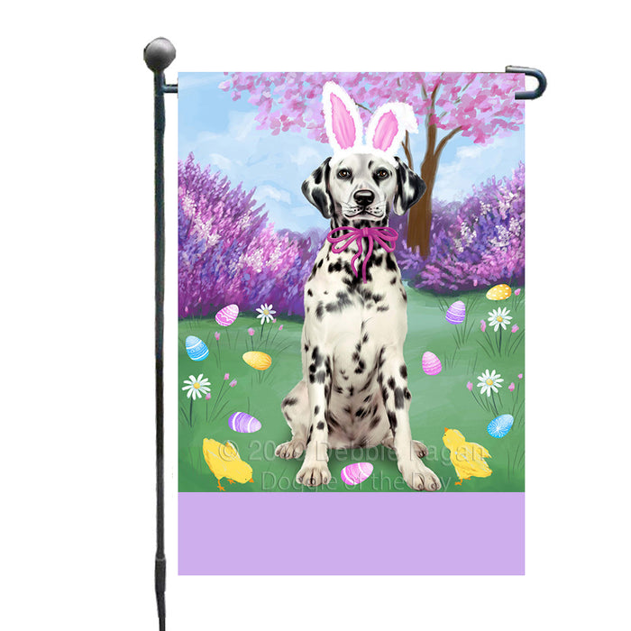Personalized Easter Holiday Dalmatian Dog Custom Garden Flags GFLG-DOTD-A58853