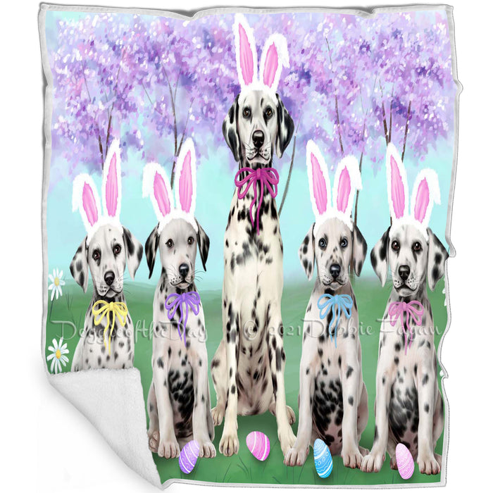 Dalmatians Dog Easter Holiday Blanket BLNKT57837