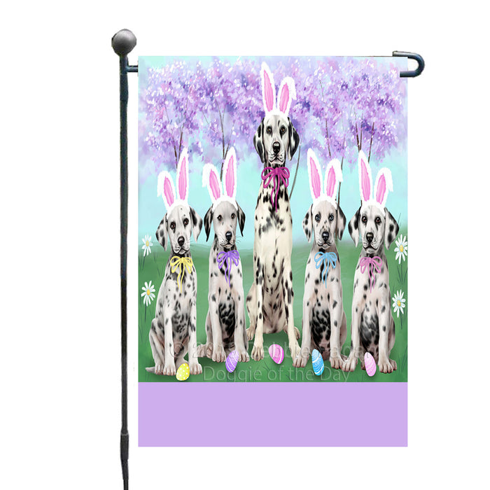 Personalized Easter Holiday Dalmatian Dogs Custom Garden Flags GFLG-DOTD-A58854