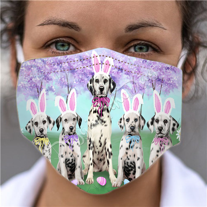Easter Holiday Dalmatian Dogs Face Mask FM49598