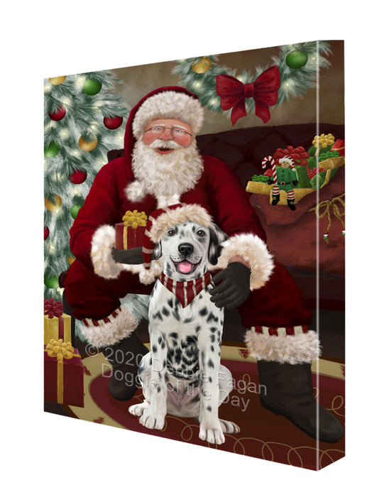Santa I've Been Good Dalmatian Dog Canvas Print Wall Art Décor CVS148508