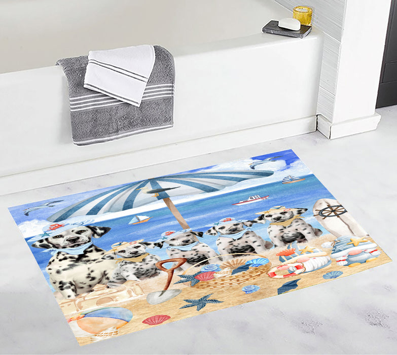 Dalmatian Bath Mat: Non-Slip Bathroom Rug Mats, Custom, Explore a Variety of Designs, Personalized, Gift for Pet and Dog Lovers