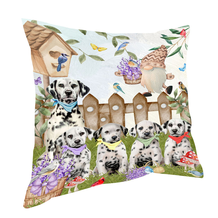 Dalmatian Throw Pillow, Explore a Variety of Custom Designs, Personalized, Cushion for Sofa Couch Bed Pillows, Pet Gift for Dog Lovers