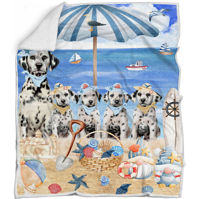 Dalmatian Bed Blanket, Explore a Variety of Designs, Personalized, Throw Sherpa, Fleece and Woven, Custom, Soft and Cozy, Dog Gift for Pet Lovers