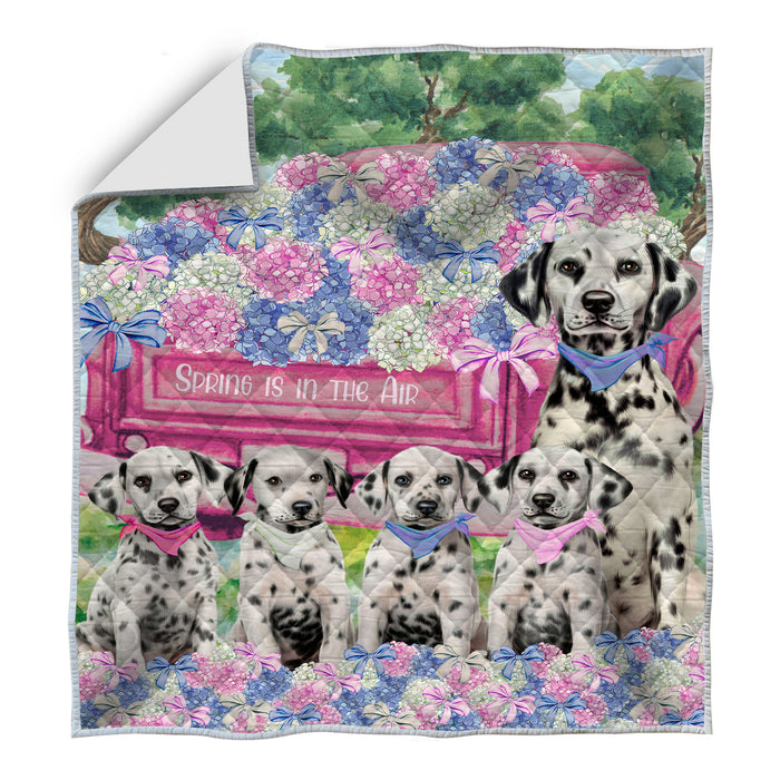 Dalmatian Quilt: Explore a Variety of Personalized Designs, Custom, Bedding Coverlet Quilted, Pet and Dog Lovers Gift