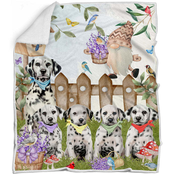 Dalmatian Blanket: Explore a Variety of Custom Designs, Bed Cozy Woven, Fleece and Sherpa, Personalized Dog Gift for Pet Lovers