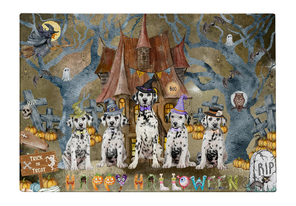 Dalmatian Cutting Board: Explore a Variety of Designs, Personalized, Custom, Kitchen Tempered Glass Scratch and Stain Resistant, Halloween Gift for Pet and Dog Lovers