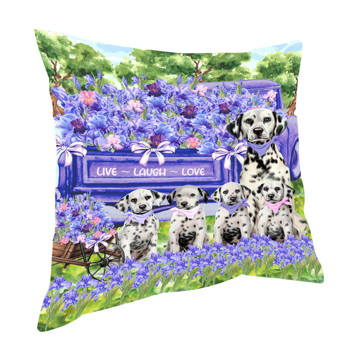 Dalmatian Pillow: Explore a Variety of Designs, Custom, Personalized, Throw Pillows Cushion for Sofa Couch Bed, Gift for Dog and Pet Lovers