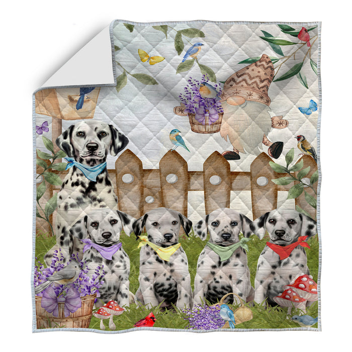 Dalmatian Quilt: Explore a Variety of Bedding Designs, Custom, Personalized, Bedspread Coverlet Quilted, Gift for Dog and Pet Lovers