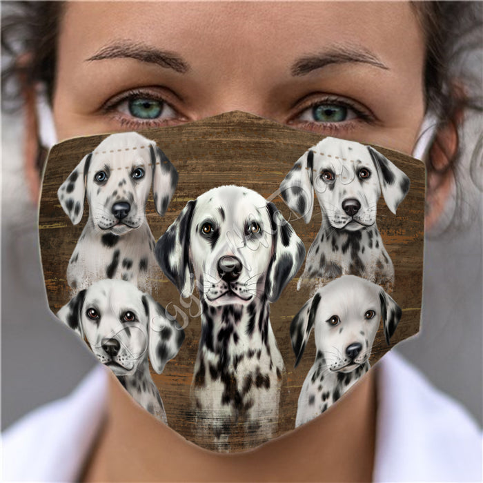 Rustic Dalmatian Dogs Face Mask FM50051