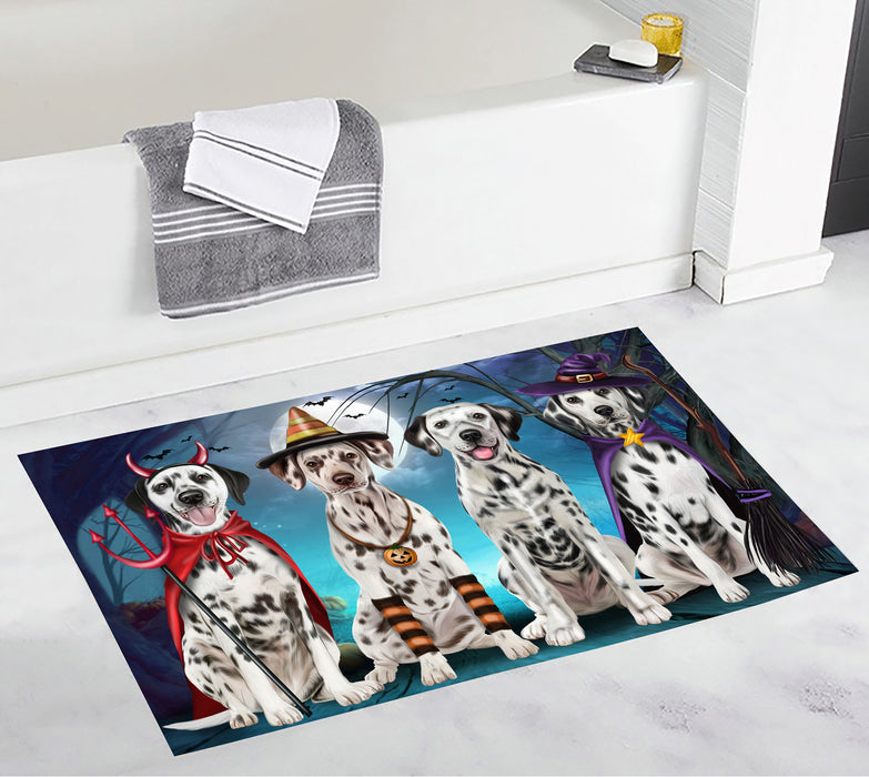 Halloween Trick or Teat Dalmatian Dogs Bath Mat