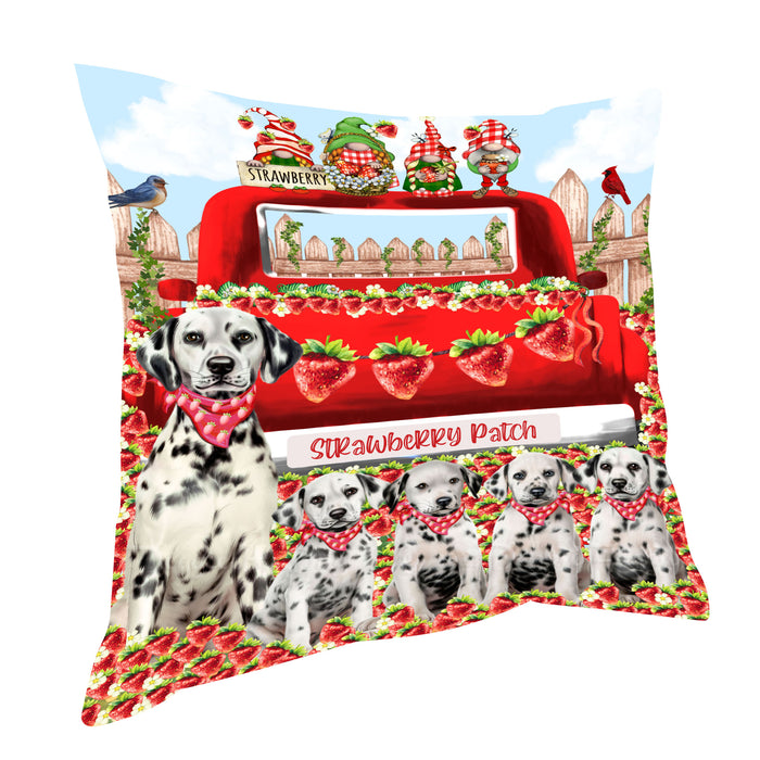 Dalmatian Throw Pillow: Explore a Variety of Designs, Cushion Pillows for Sofa Couch Bed, Personalized, Custom, Dog Lover's Gifts