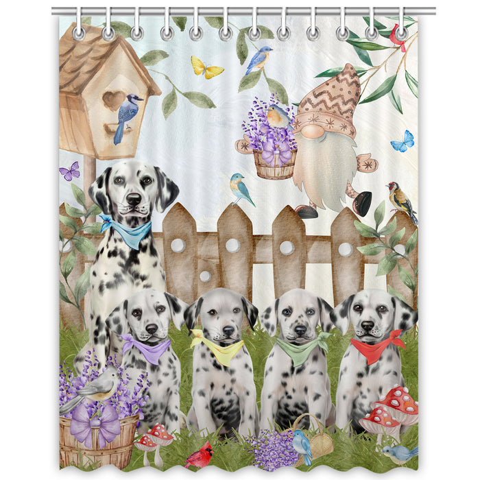 Dalmatian Shower Curtain, Custom Bathtub Curtains with Hooks for Bathroom, Explore a Variety of Designs, Personalized, Gift for Pet and Dog Lovers
