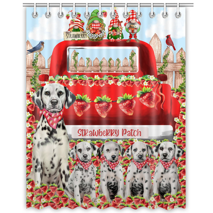 Dalmatian Shower Curtain, Explore a Variety of Custom Designs, Personalized, Waterproof Bathtub Curtains with Hooks for Bathroom, Gift for Dog and Pet Lovers