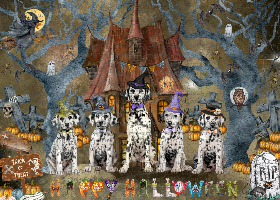 Dalmatian Jigsaw Puzzle: Explore a Variety of Designs, Interlocking Halloween Puzzles for Adult, Custom, Personalized, Pet Gift for Dog Lovers