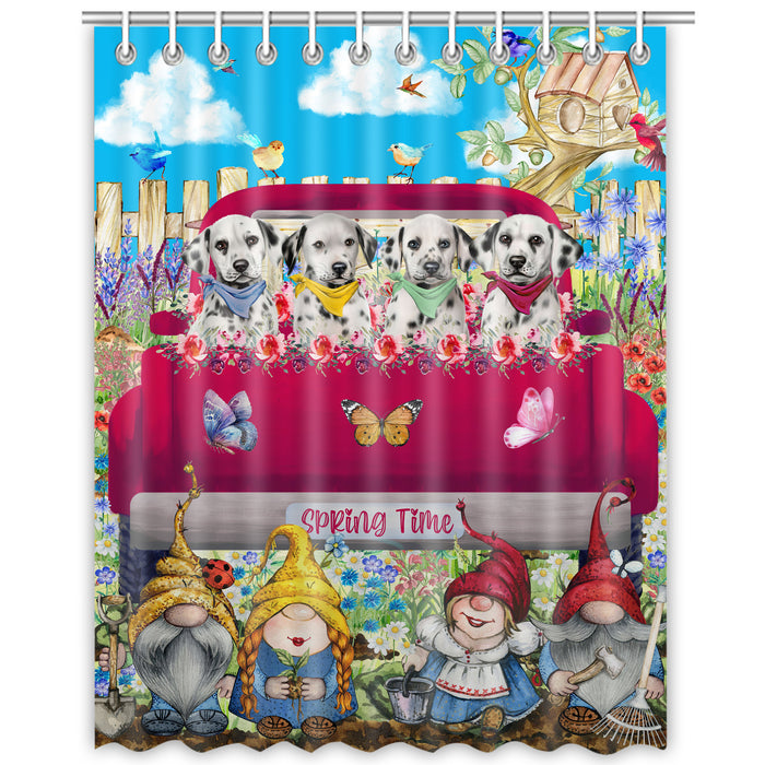 Dalmatian Shower Curtain: Explore a Variety of Designs, Halloween Bathtub Curtains for Bathroom with Hooks, Personalized, Custom, Gift for Pet and Dog Lovers