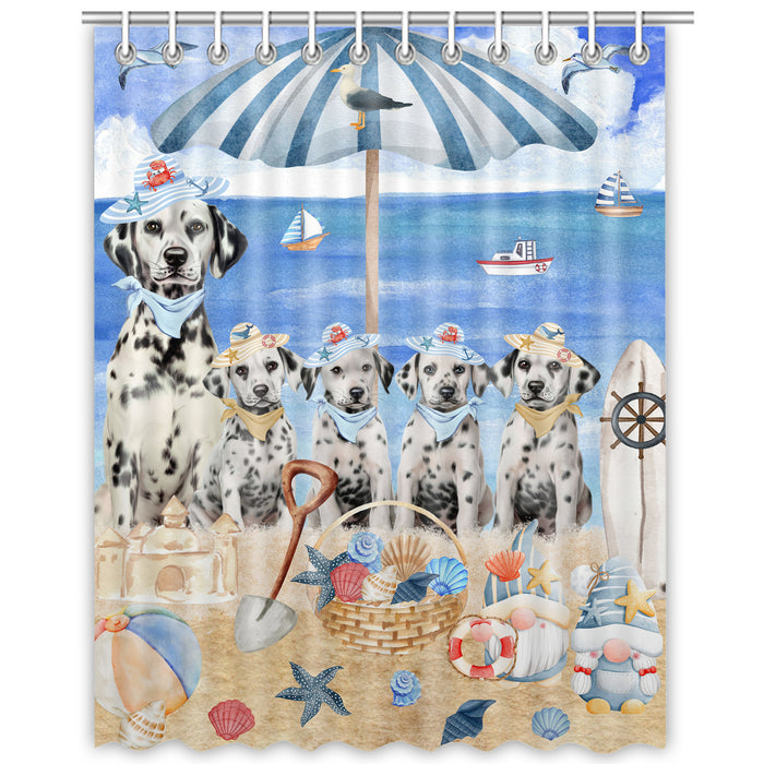 Dalmatian Shower Curtain, Explore a Variety of Personalized Designs, Custom, Waterproof Bathtub Curtains with Hooks for Bathroom, Dog Gift for Pet Lovers