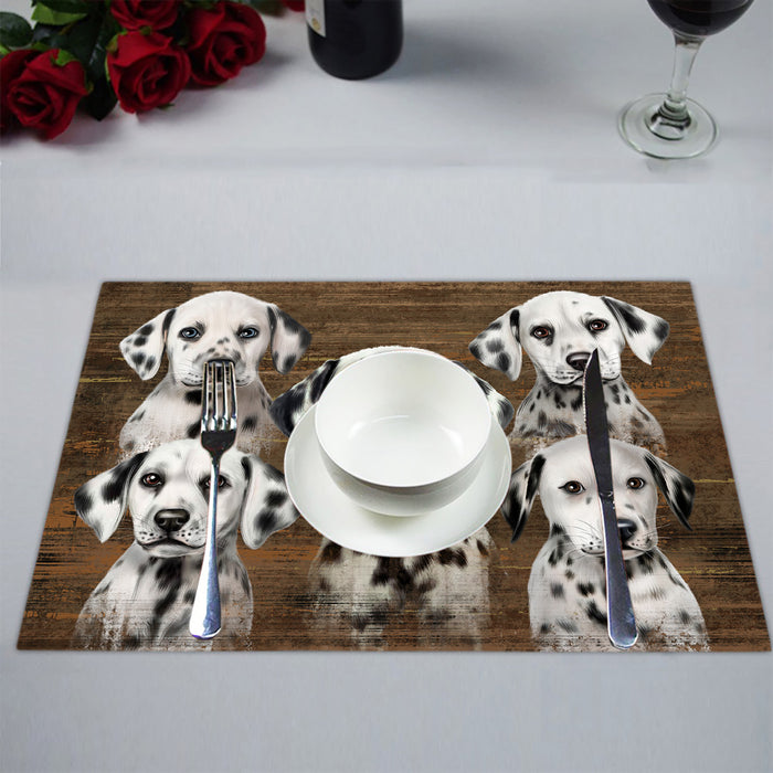 Rustic Dalmatian Dogs Placemat