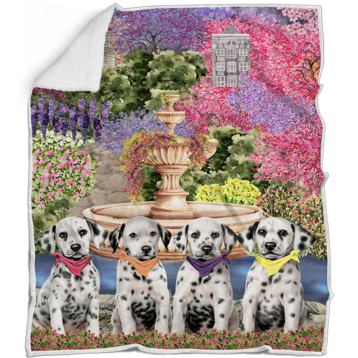 Dalmatian Bed Blanket, Explore a Variety of Designs, Custom, Soft and Cozy, Personalized, Throw Woven, Fleece and Sherpa, Gift for Pet and Dog Lovers