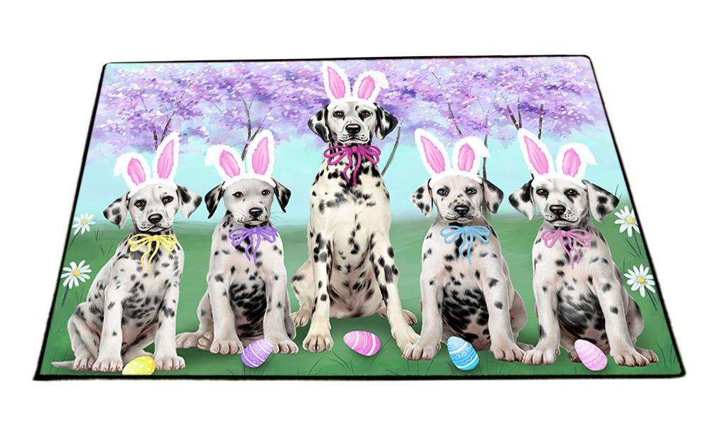 Dalmatians Dog Easter Holiday Floormat FLMS49569