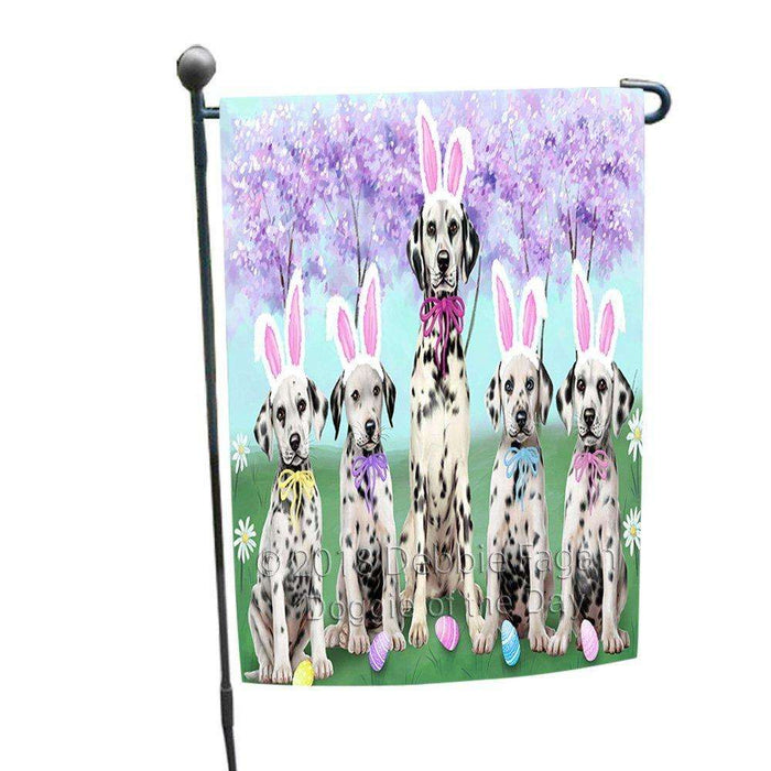 Dalmatians Dog Easter Holiday Garden Flag GFLG49046