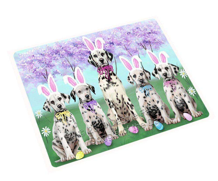 Dalmatians Dog Easter Holiday Large Refrigerator / Dishwasher Magnet RMAG54558