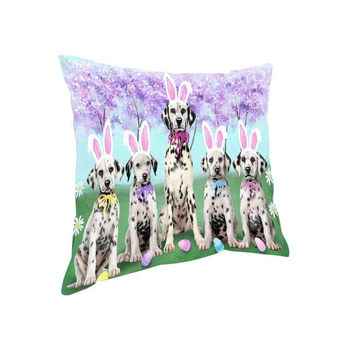 Dalmatians Dog Easter Holiday Pillow PIL52404