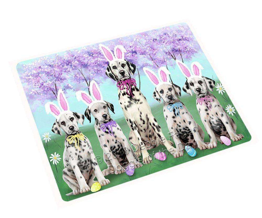 Dalmatians Dog Easter Holiday Tempered Cutting Board C51279