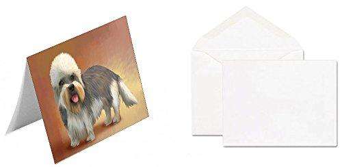 Dandie Dinmont Terrier Dog Handmade Artwork Assorted Pets Greeting Cards and Note Cards with Envelopes for All Occasions and Holiday Seasons