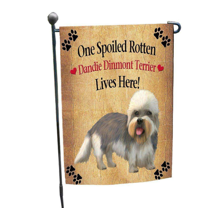 Dandie Dinmont Terrier Spoiled Rotten Dog Garden Flag