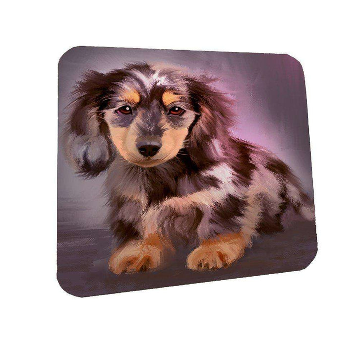 Dapple Dachshund Dog Coasters Set of 4