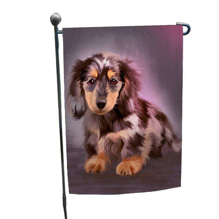 Dapple Dachshund Dog Garden Flag