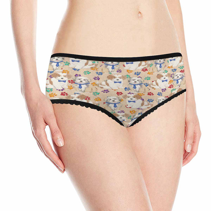 Lhasa Apso Dogs Blue  Women&#039;s All Over Print Classic Briefs