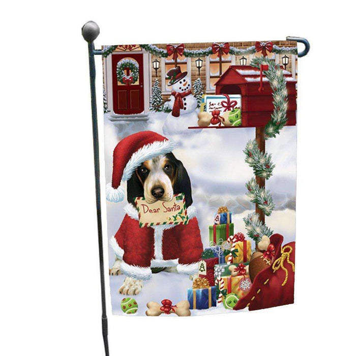 Dear Santa Mailbox Christmas Letter Bluetick Coonhound Dog Garden Flag
