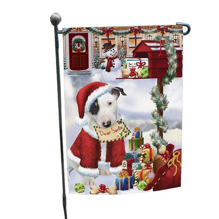 Dear Santa Mailbox Christmas Letter Bull Terrier Dog Garden Flag