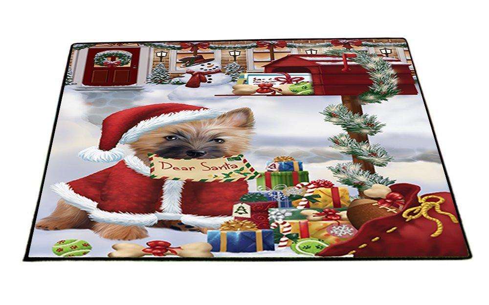 Dear Santa Mailbox Christmas Letter Cairn Terrier Dog Indoor/Outdoor Floormat