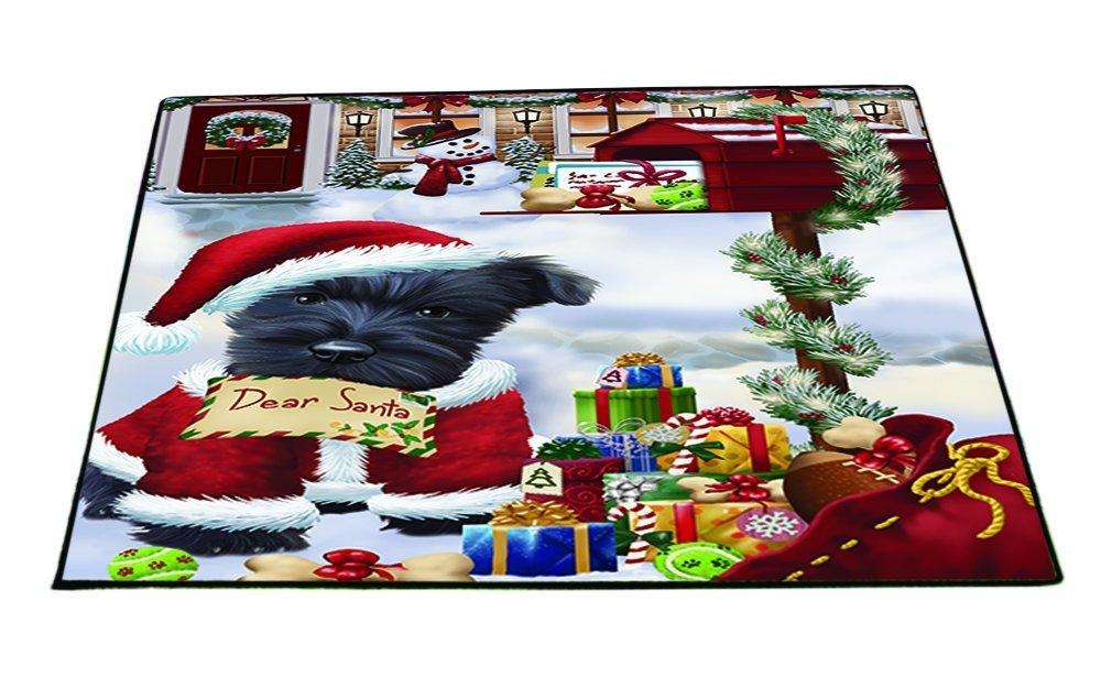 Dear Santa Mailbox Christmas Letter Scottish Terrier Dog Indoor/Outdoor Floormat