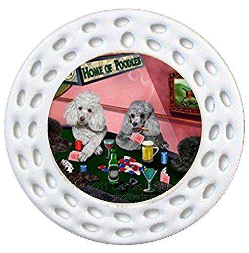Details about Home of Poodles Christmas Holiday Ornament 4 Dogs Playing Poker