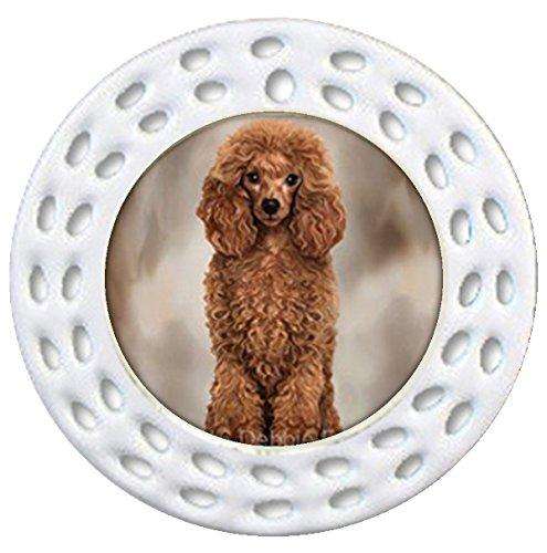 Details about Red Poodle Dog Art Portrait Print Christmas Holiday Ornament