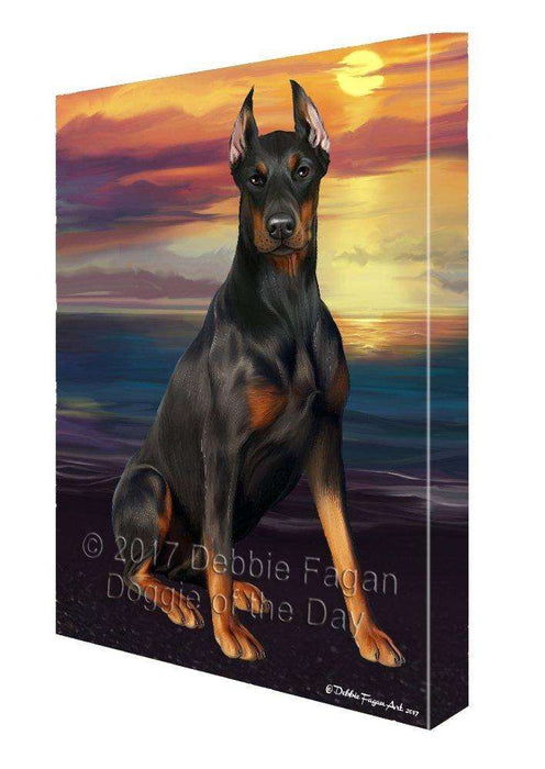 Doberman Pincher Dog Canvas Wall Art D433