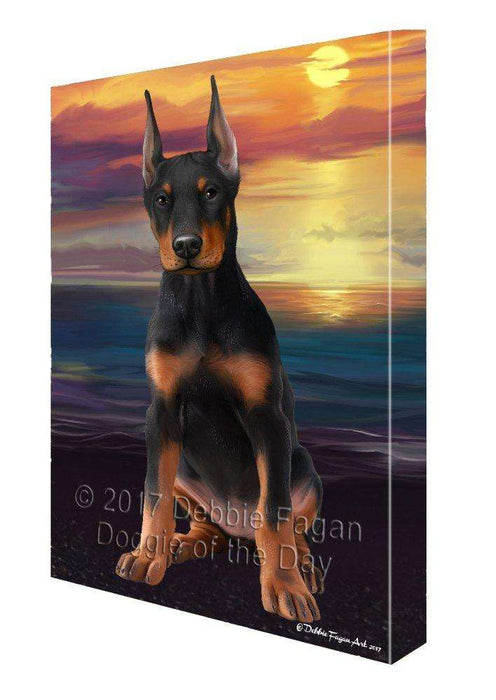 Doberman Pincher Dog Canvas Wall Art D434