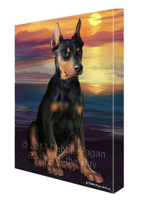 Doberman Pincher Dog Canvas Wall Art D435