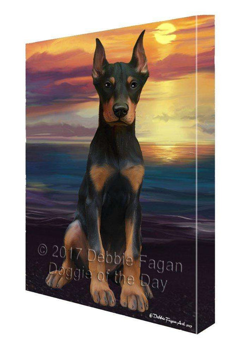 Doberman Pincher Dog Canvas Wall Art D436