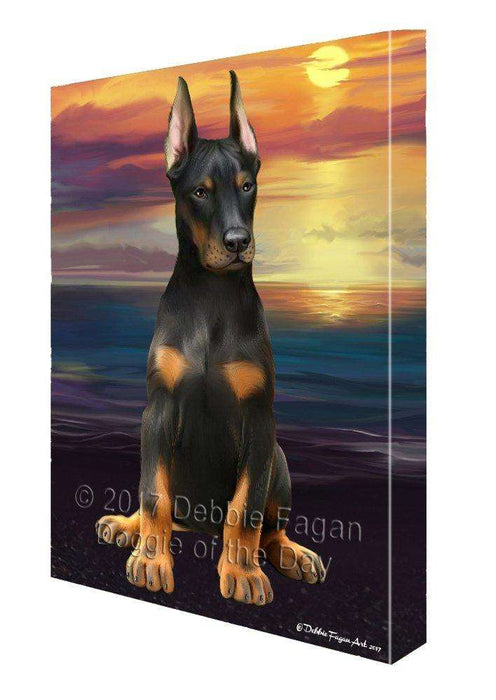 Doberman Pincher Dog Canvas Wall Art D437